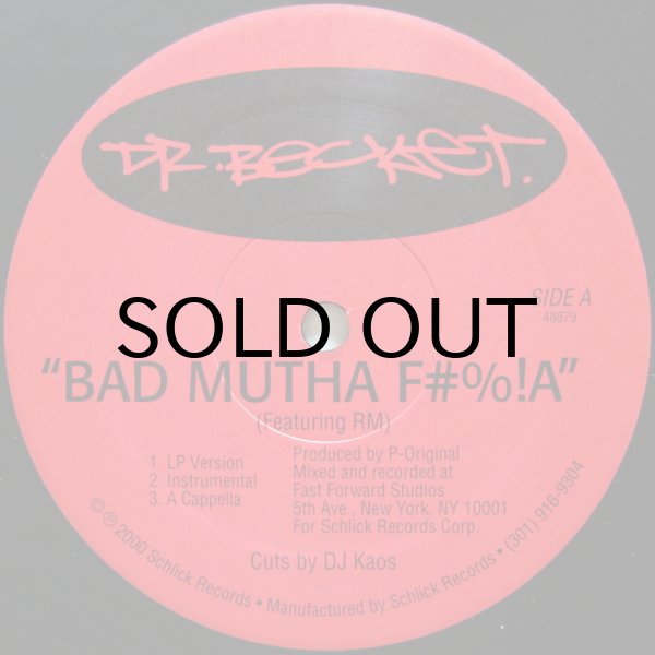 画像1: DR. BECKET / BAD MUTHA F#%!A