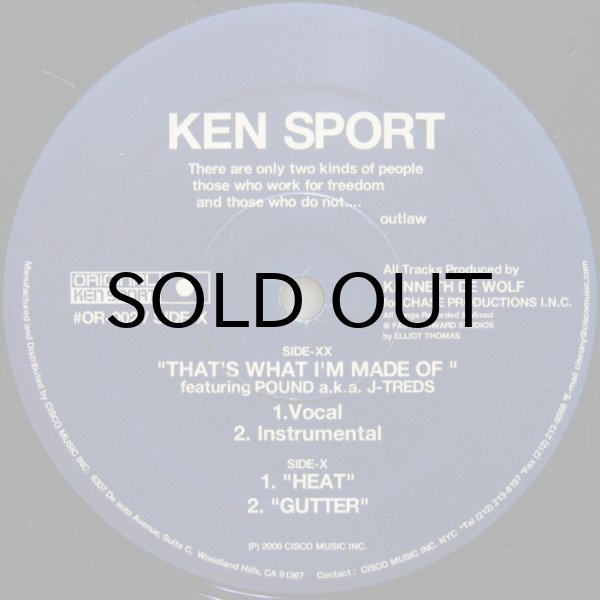 画像1: KEN SPORT/ THAT'S WHAT I'M MADE OF feat. POUND a.k.a. J-TREDS