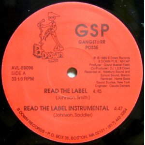 画像: GANGSTARR POSSE / READ THE LABEL