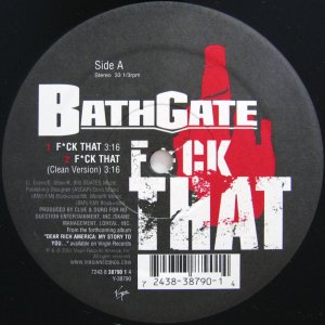 画像: BATHGATE / FUCK THAT