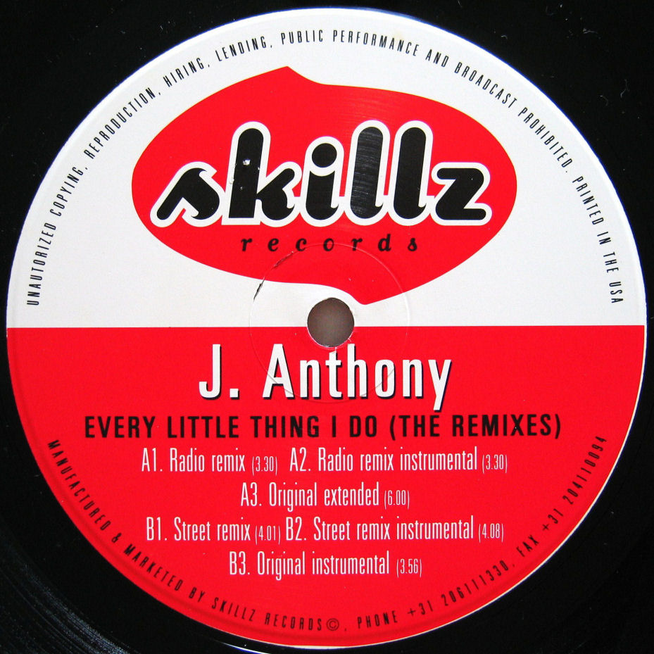 画像1: J. ANTHONY / EVERY LITTLE THING I DO（THE REMIXES）