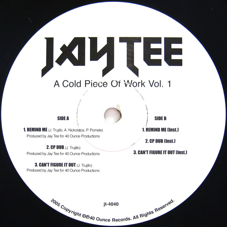 画像1: JAY TEE / A COLD PIECE OF WORK VOL. 1