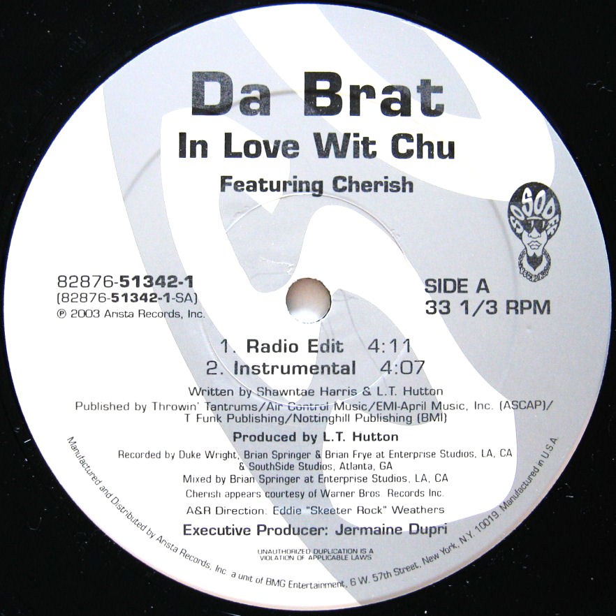 画像1: DA BRAT / IN LOVE WIT CHU