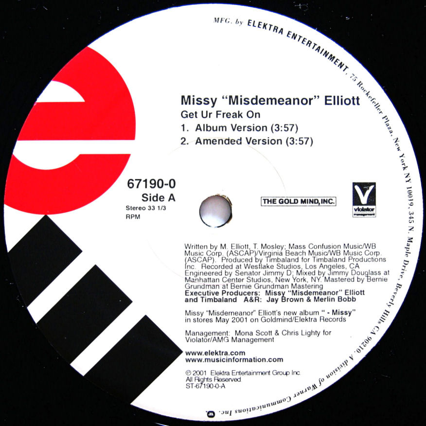 画像1: MISSY ''MISDEMEANOR'' ELLIOTT / GET UR FREAK ON