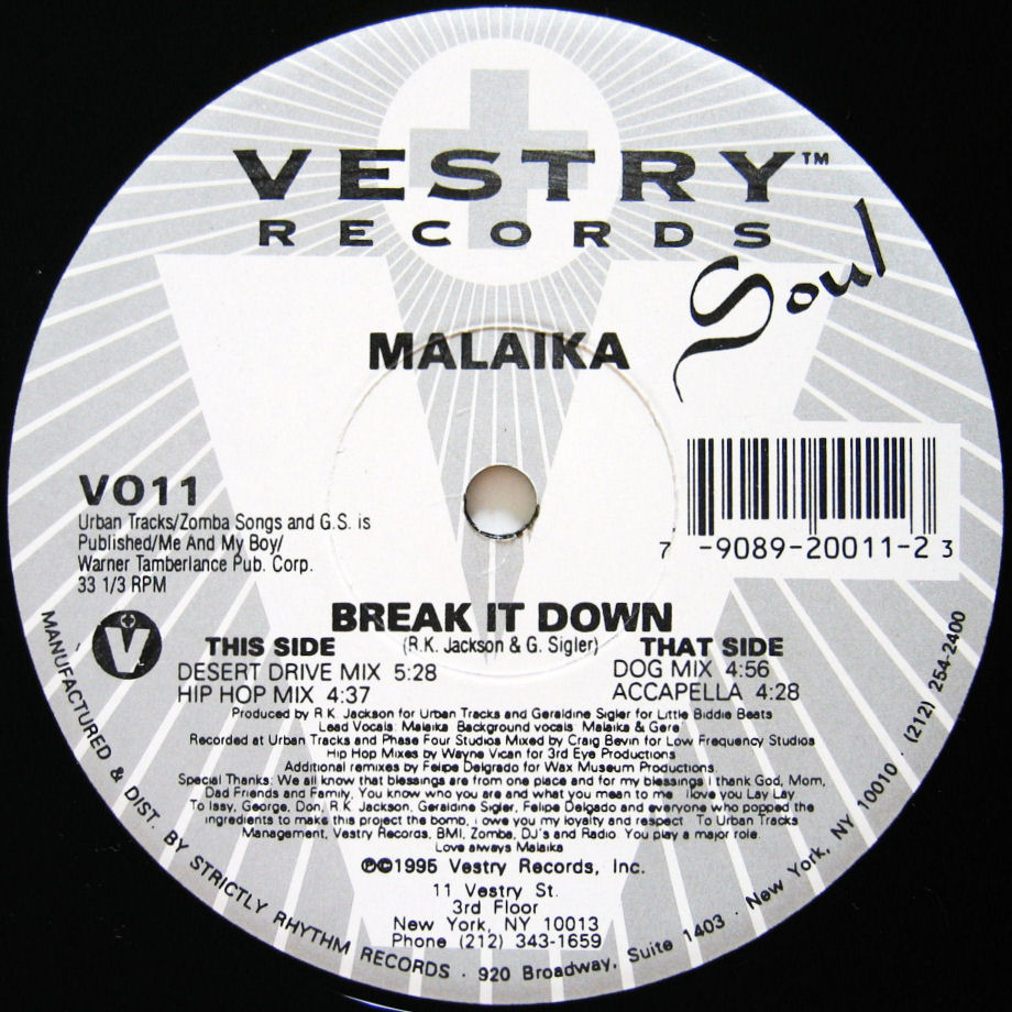画像1: MALAIKA / BREAK IT DOWN