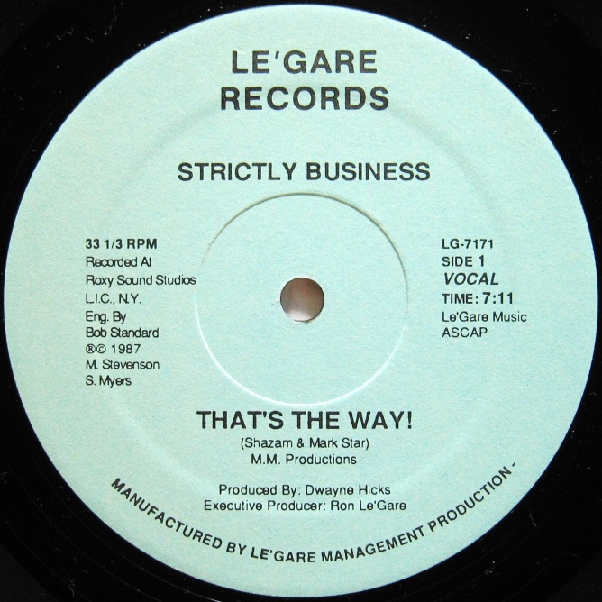 画像1: STRICTLY BUSINESS / THAT'S THE WAY!