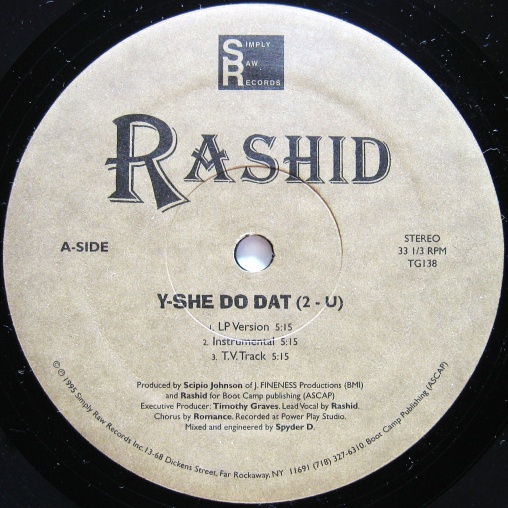 画像1: RASHID / Y-SHE DO DAT（2-U）