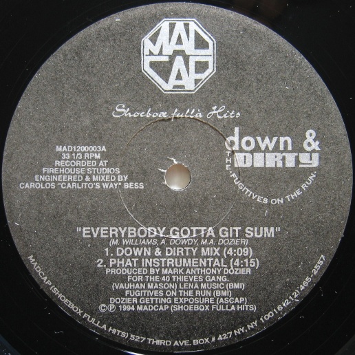 画像1: The Fugitives On The Run / Everybody Gotta Git Sum