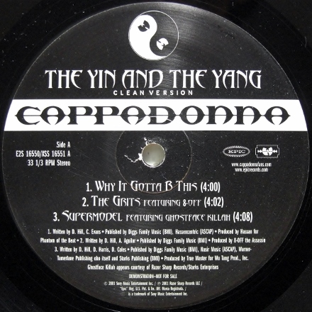 画像2: Cappadonna ‎– The Yin And The Yang (Clean Version)