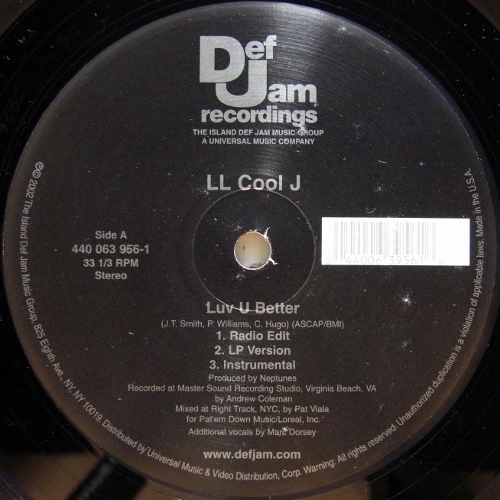 画像2: LL Cool J ‎– Luv U Better 