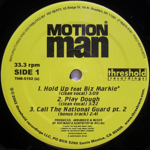 画像1: Motion Man - Hold Up feat. Biz Markie