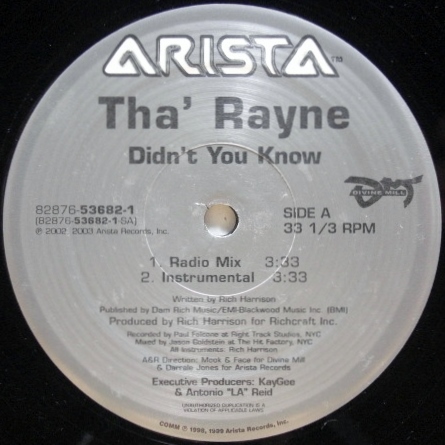 画像1: Tha' Rayne – Didn't You Know