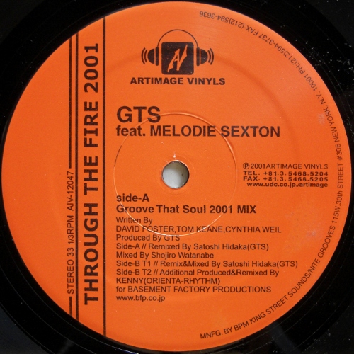 画像1: GTS feat. Melodie Sexton – Through The Fire 2001