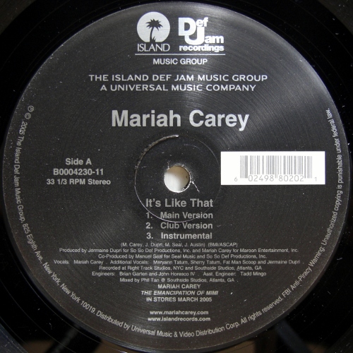 画像1: Mariah Carey - It's Like That