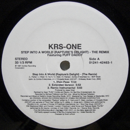画像1: KRS-One – Step Into A World (Rapture's Delight) (The Remix)
