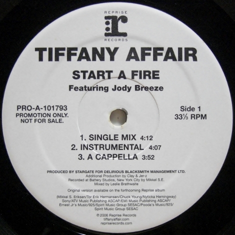 画像1: Tiffany Affair featuring Jody Breeze – Start A Fire