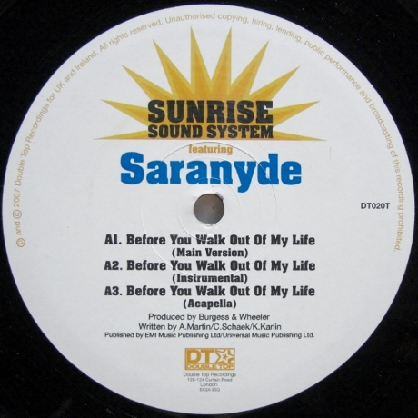 画像1: Sunrise Sound System – Before You Walk Out Of My Life