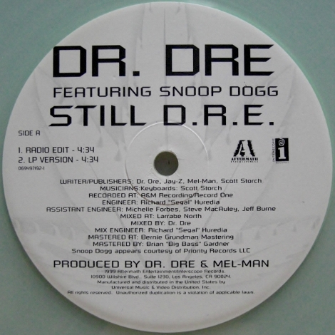 画像1: Dr. Dre featuring Snoop Dogg – Still D.R.E.