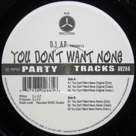 画像1: D.J. A.P. – You Don't Want None