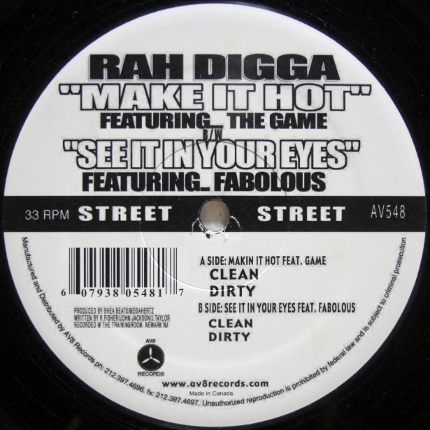 画像1: Rah Digga – Make It Hot / See It In Your Eyes