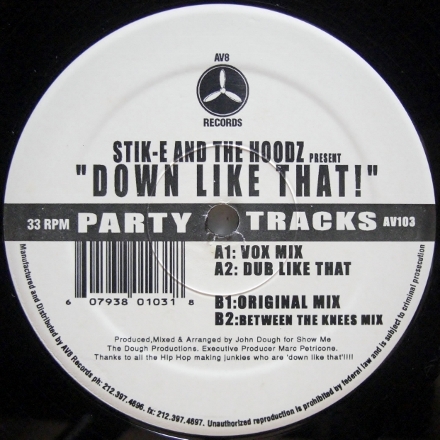 画像1: Stik-E & The Hoodz – Down Like That!