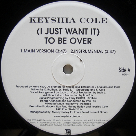 画像1: Keyshia Cole – (I Just Want It) To Be Over