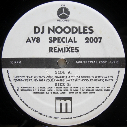 画像1: DJ Noodles – AV8 Special 2007 Remixes