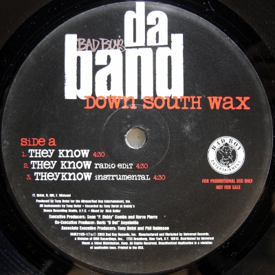 画像1: Da Band – Down South Wax: They Know / Chopped Up