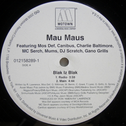 画像1: Mau Maus – Blak Iz Blak