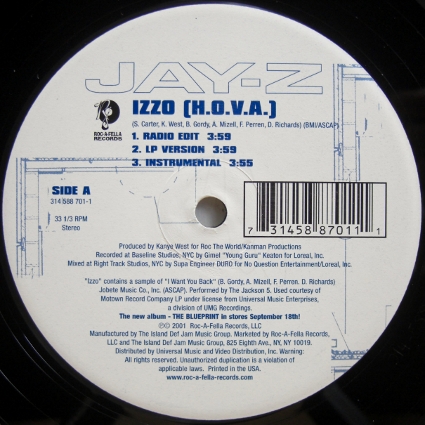 画像1: Jay-Z – IZZO [H.O.V.A.] / You Don't Know