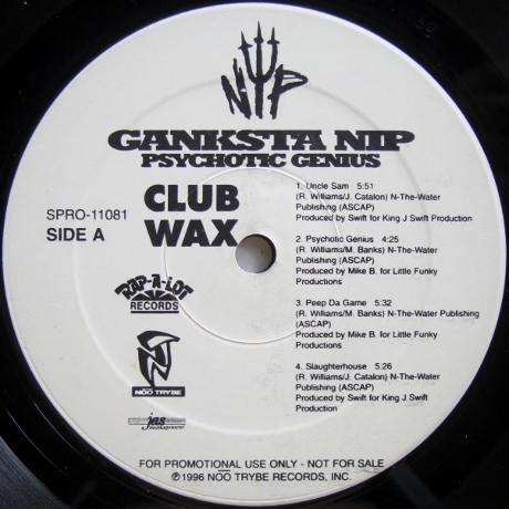 画像1: Ganksta NIP – Psychotic Genius (Club Wax)