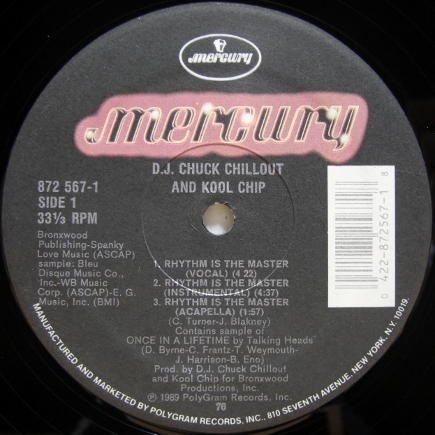 画像1: DJ Chuck Chillout & Kool Chip – Rhythm Is The Master