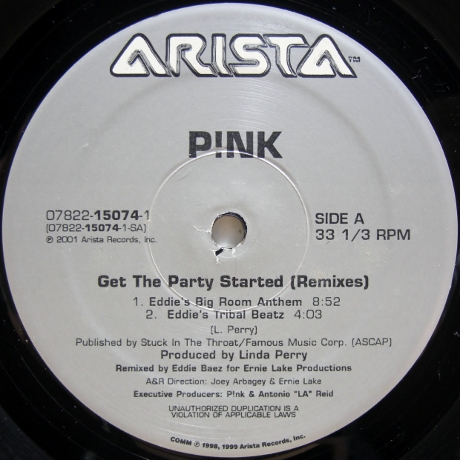 画像1: P!nk – Get The Party Started (Remixes)