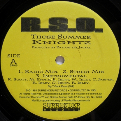 画像1: R.S.O. – Those Summer Knightz / You'll Never Know