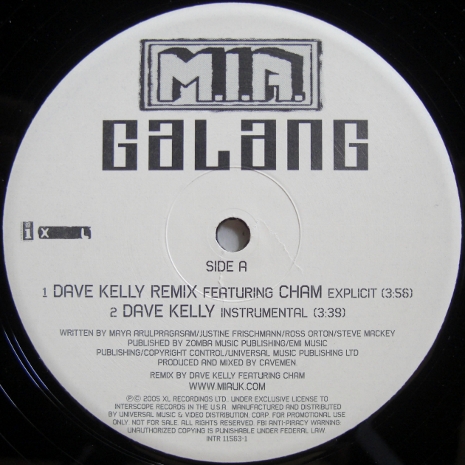 画像1: M.I.A. – Galang (Dave Kelly Remix)
