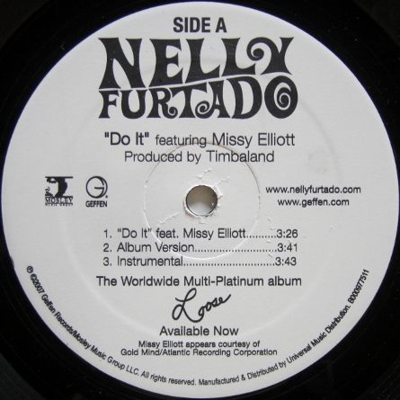 画像1: Nelly Furtado featuring Missy Elliott – Do It / Say It Right