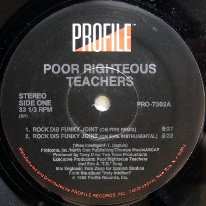 画像1: Poor Righteous Teachers – Rock Dis Funky Joint