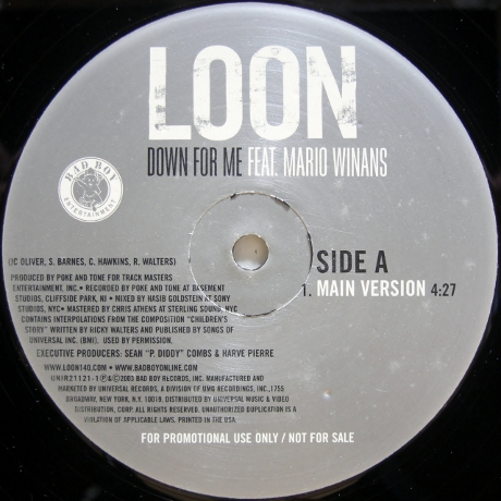 画像1: Loon featuring Mario Winans – Down For Me