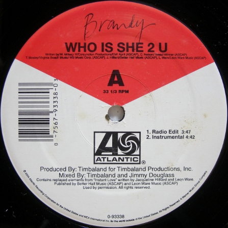 画像1: Brandy – Who Is She 2 U