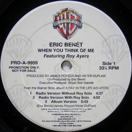 画像1: Eric Benét – When You Think Of Me
