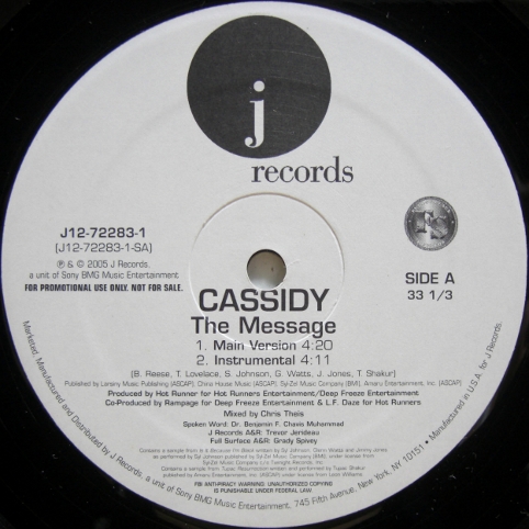 画像1: Cassidy – The Message