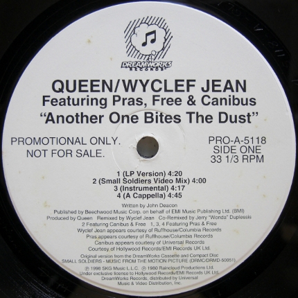 画像1: Queen / Wyclef Jean featuring Pras, Free & Canibus – Another One Bites The Dust