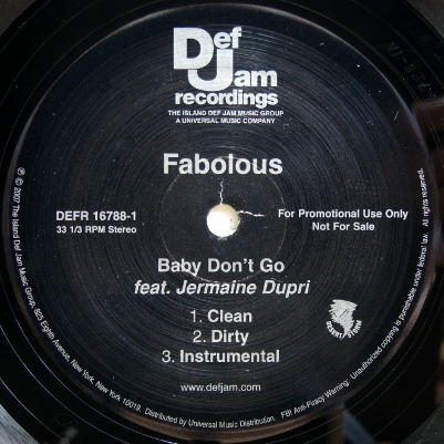 画像1: Fabolous – Baby Don't Go
