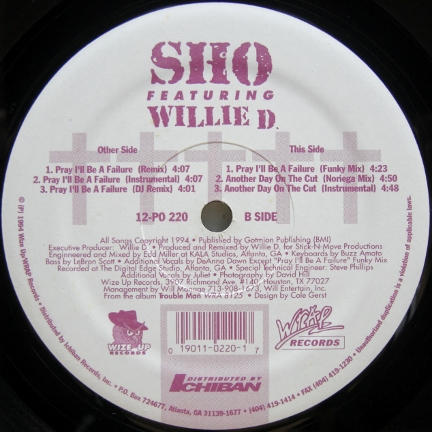 画像1: Sho featuring Willie D – Pray I'll Be A Failure