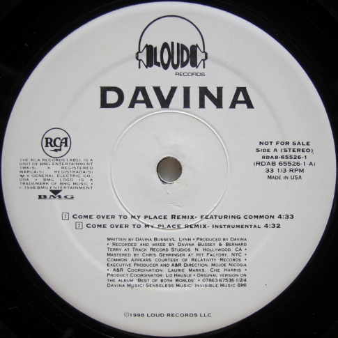 画像1: Davina – Come Over To My Place (Remix)