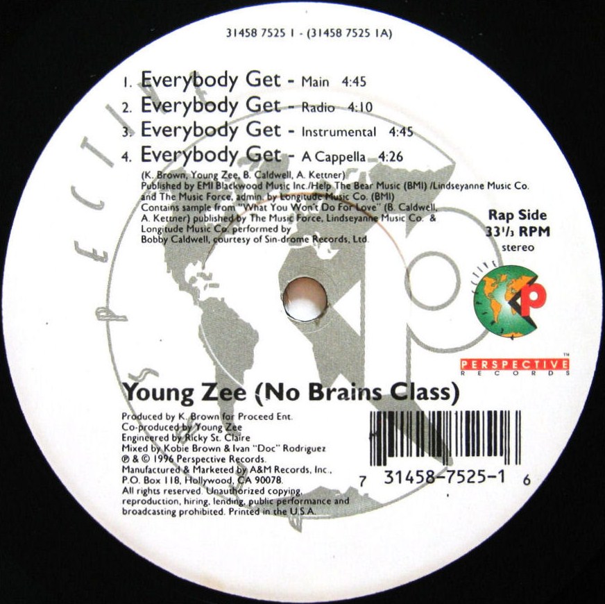 画像1: YOUNG ZEE / EVERYBODY GET