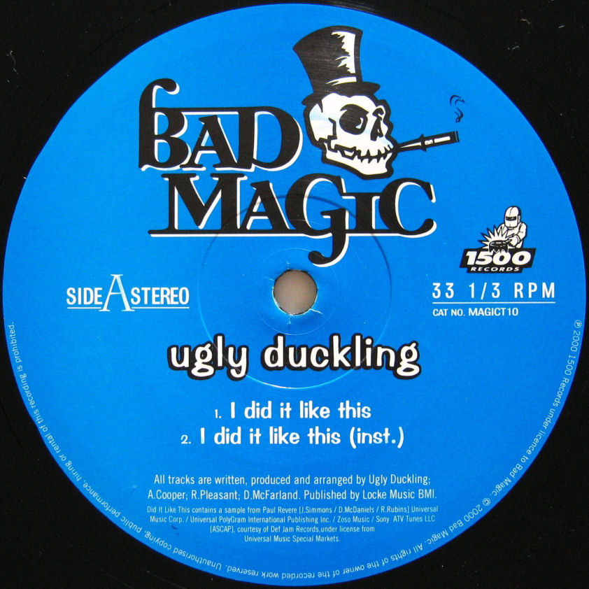 画像1: UGLY DUCKLING / I DID IT LIKE THIS