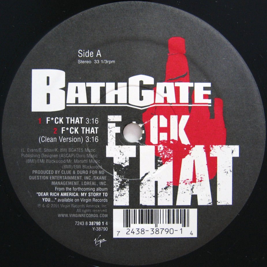 画像1: BATHGATE / FUCK THAT