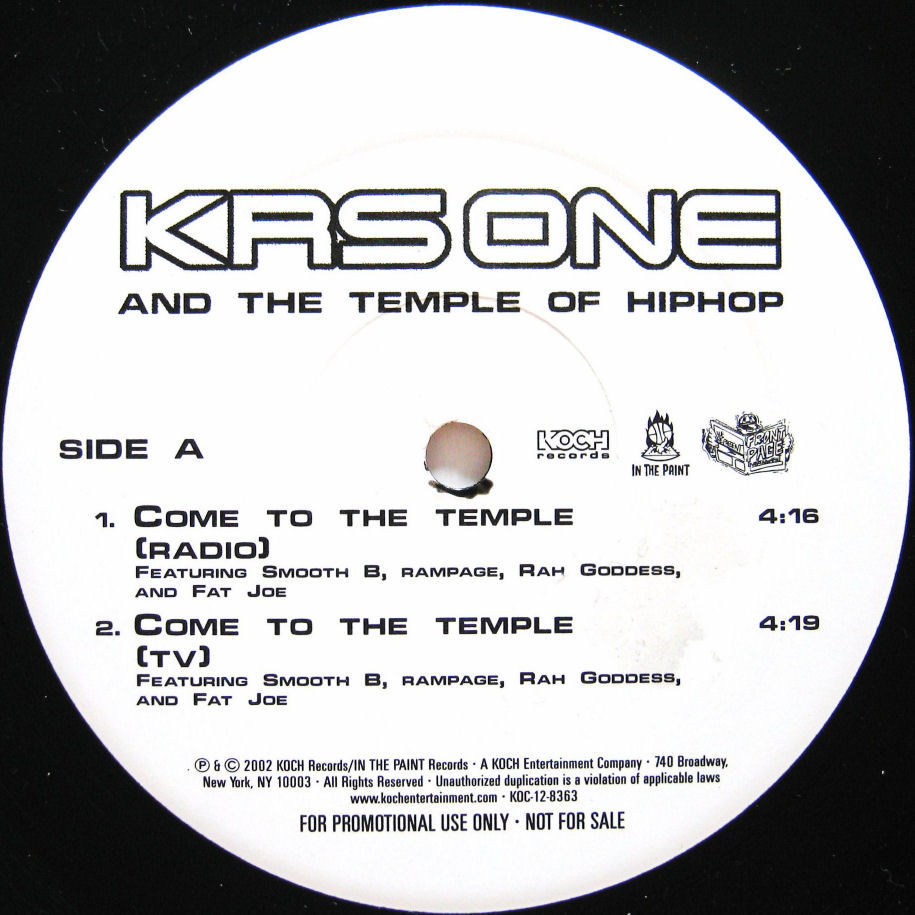 画像1: KRS ONE / COME TO THE TEMPLE